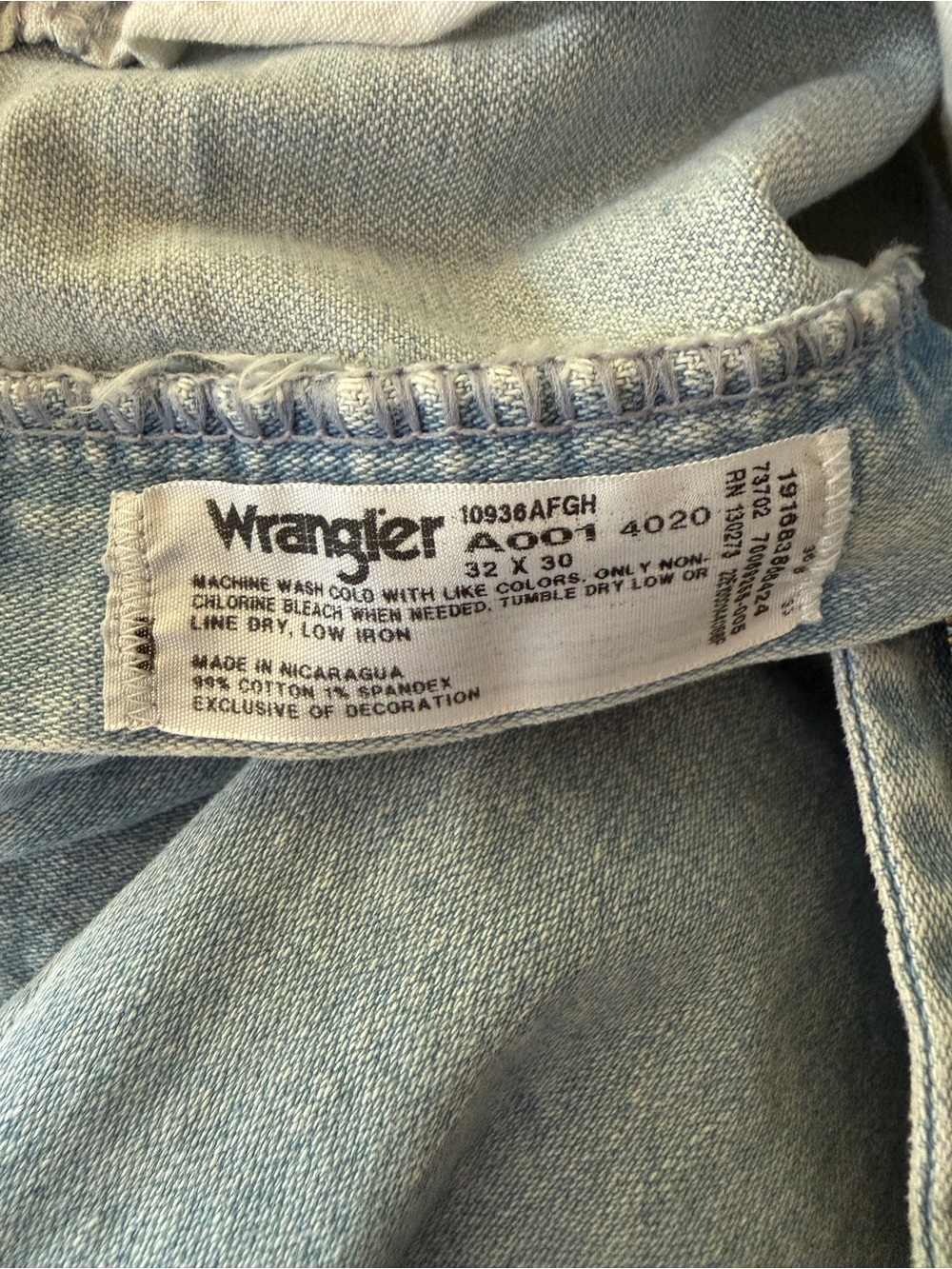 Wrangler Men's Light Beige Straight Jeans - Picture 5 of 5